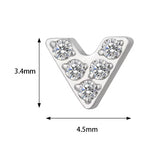 Titaanist sõrmus V-kujuline