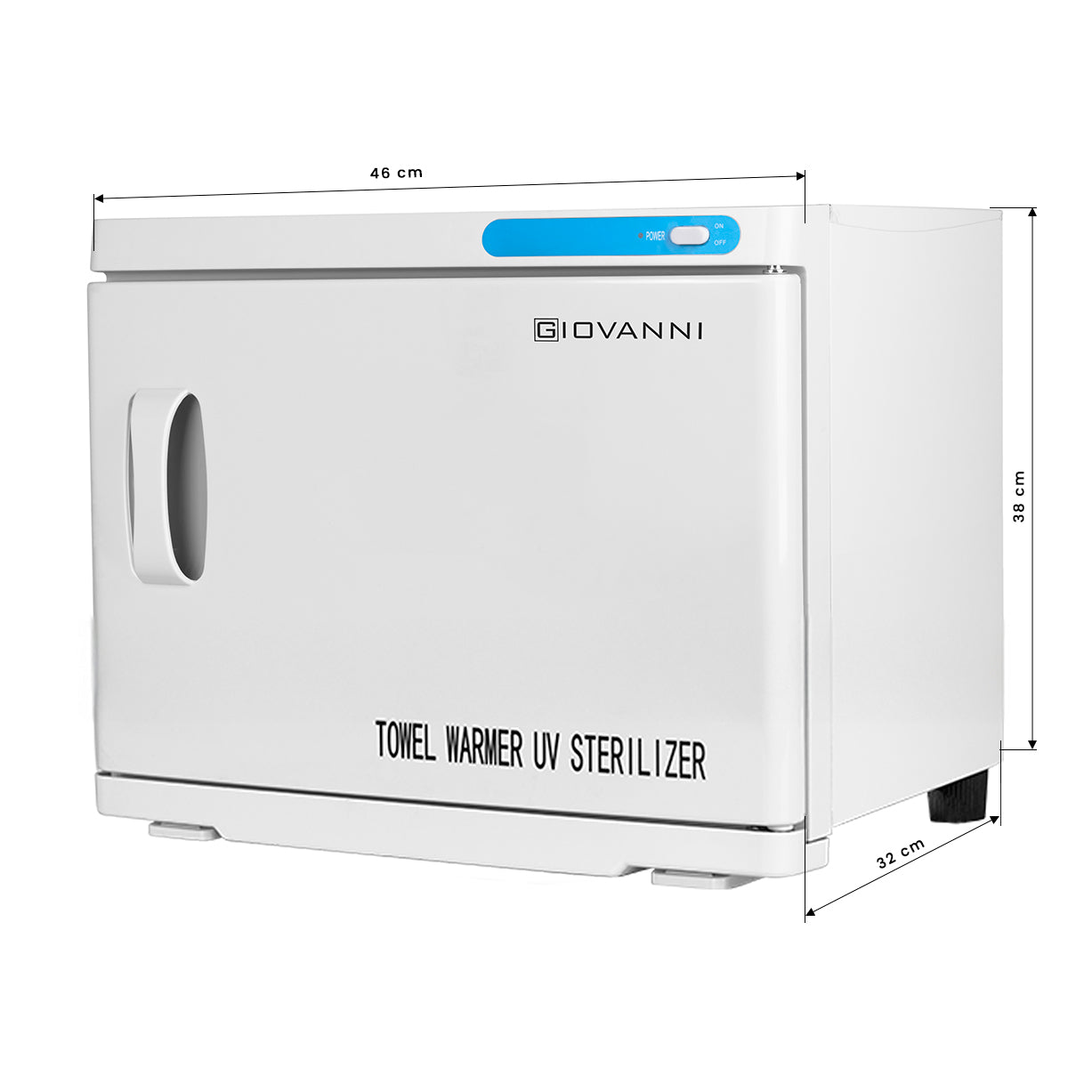 Towel warmer with uv-c 23l sterilizer white - BVShop