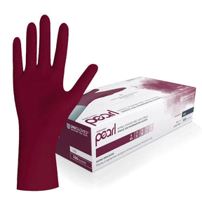 Unigloves Burgundy Pearl Nitrile Gloves - BVShop