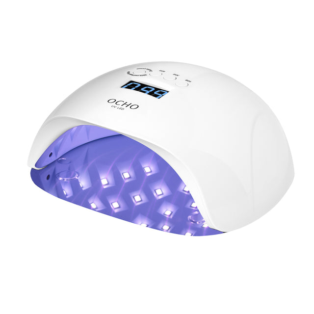 UV LED Lamp OCHO NAILS X13 65W white with mirrored bottom - BVShop